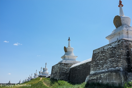 Erdene Zuu Monastery stupa wall